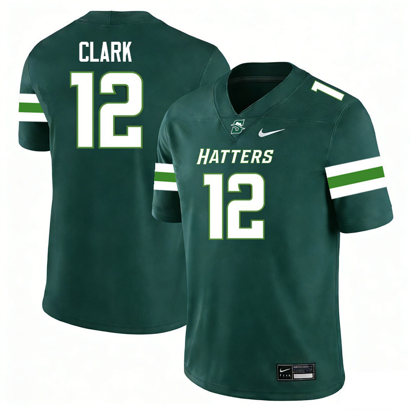 Stetson Hatters #12 Jahyden Clark College Football Jerseys,Uniforms-Green